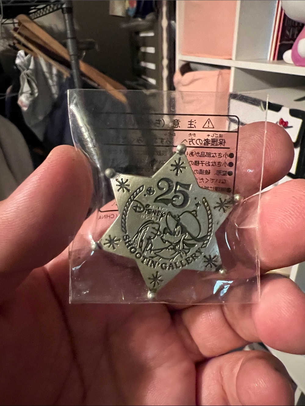 Disney Silver Star 25th Anniversary Shooting Gallery Pin